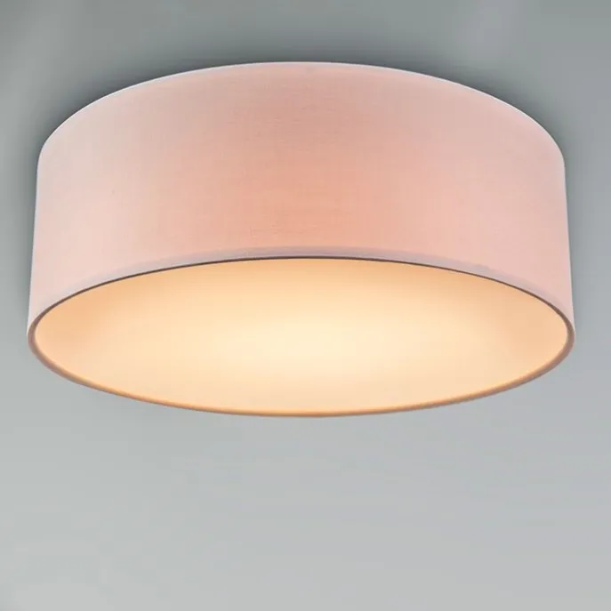 Deckenleuchte rosa 30 cm inkl. LED - Drum LED