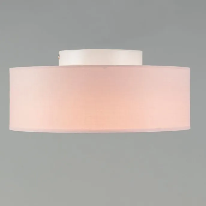 Deckenleuchte rosa 30 cm inkl. LED - Drum LED