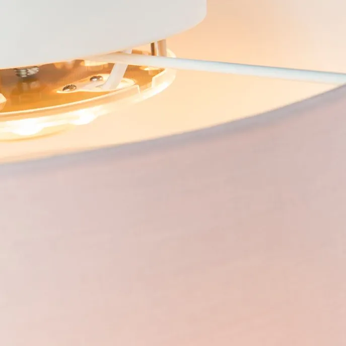 Deckenleuchte rosa 30 cm inkl. LED - Drum LED