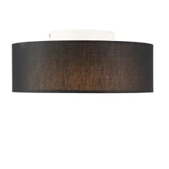 Deckenleuchte schwarz 30 cm inkl. LED - Drum LED