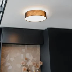 Deckenleuchte schwarz 40 cm inkl. LED - Drum LED