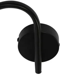 Deckenleuchte schwarz 44,5 cm mit Rauchglas 3-flammig - Vidro