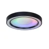 Deckenleuchte Schwarz inkl. dimmbarer RGBW LED mit Fernbedienung - Arco