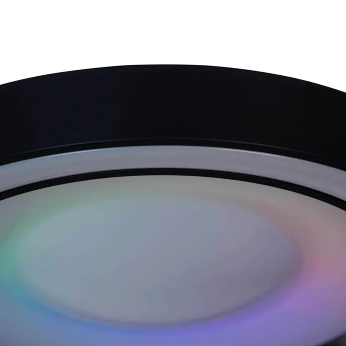 Deckenleuchte Schwarz inkl. dimmbarer RGBW LED mit Fernbedienung - Arco