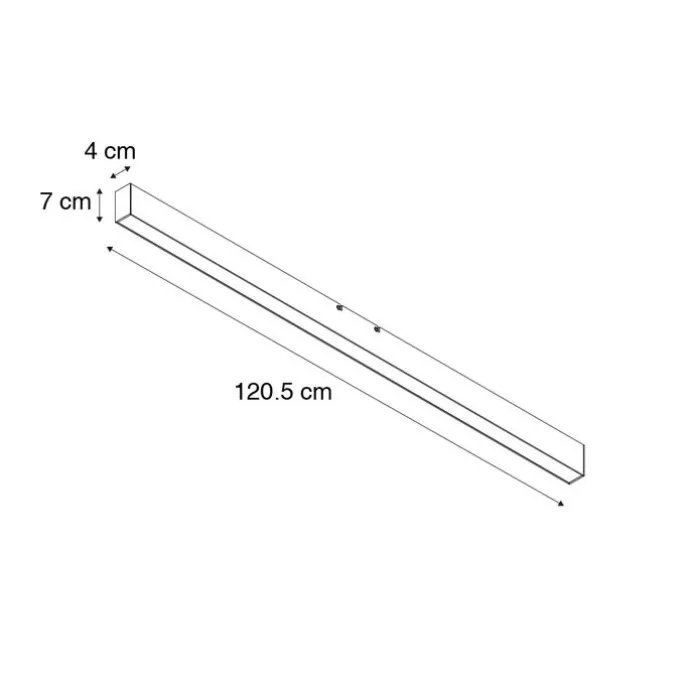 Deckenleuchte schwarz inkl. LED 3-Stufen-Dimmbar 2700-4000K mit Dip-Schalter - Keane