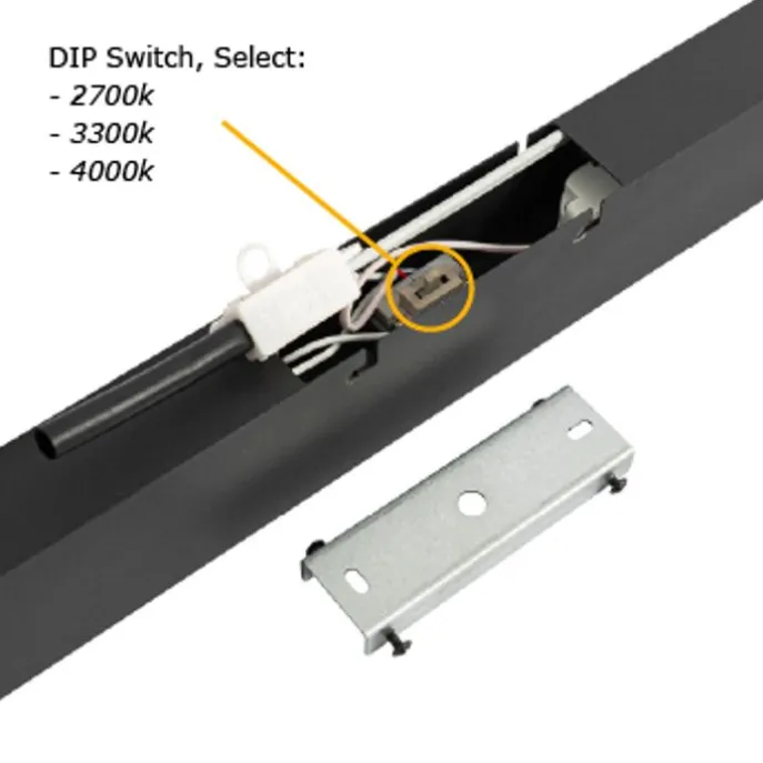 Deckenleuchte schwarz inkl. LED 3-Stufen-Dimmbar 2700-4000K mit Dip-Schalter - Keane