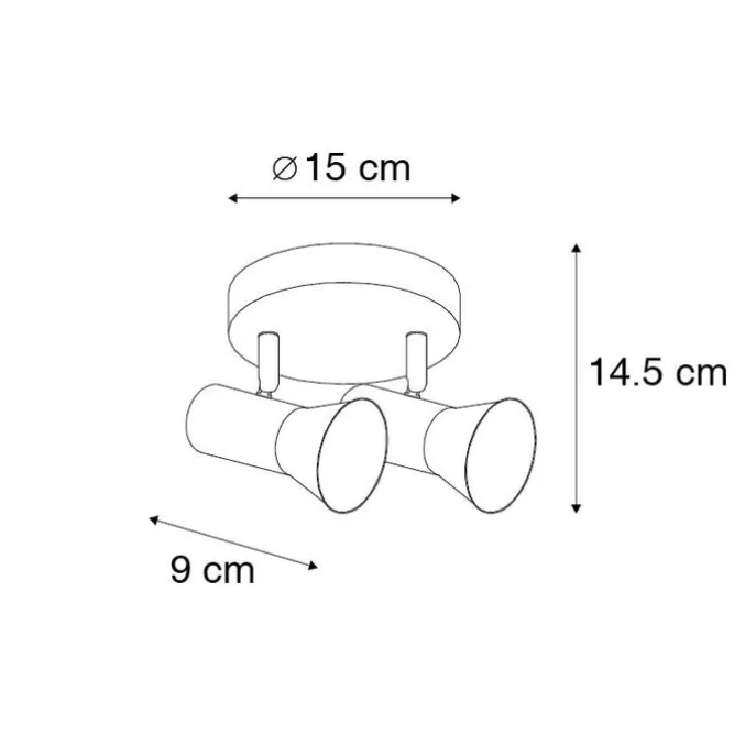 Deckenstrahler bronze dreh- und schwenkbar - Karin 2