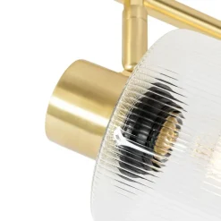 Deckenstrahler Gold mit Glas 4-flammig verstellbar - Laura