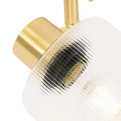 Deckenstrahler Gold mit Glas 3-flammig verstellbar - Laura