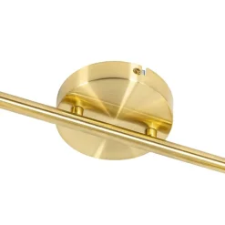 Deckenstrahler Gold mit Glas 2-flammig verstellbar - Laura