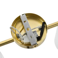 Deckenstrahler Gold mit Glas 2-flammig verstellbar - Laura