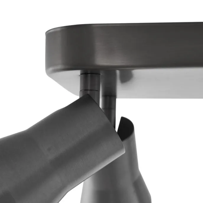 Deckenstrahler Gunmetal GU10 50 mm quadratisch 4-flammig - Stanley