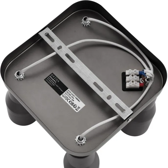 Deckenstrahler Gunmetal GU10 50 mm quadratisch 4-flammig - Stanley