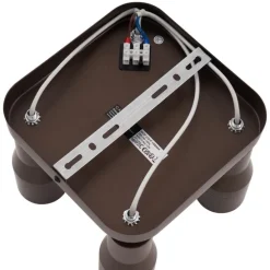 Deckenstrahler quadratisch dunkelbronzefarben GU10 50 mm 4-flammig - Stanley