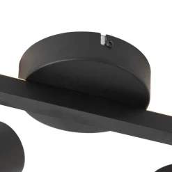 Deckenstrahler schwarz GU10 50mm 2-flammig inkl. Hintergrundbeleuchtung - Back Up