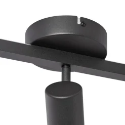 Deckenstrahler schwarz GU10 50mm 3-flammig inkl. Hintergrundbeleuchtung - Back Up