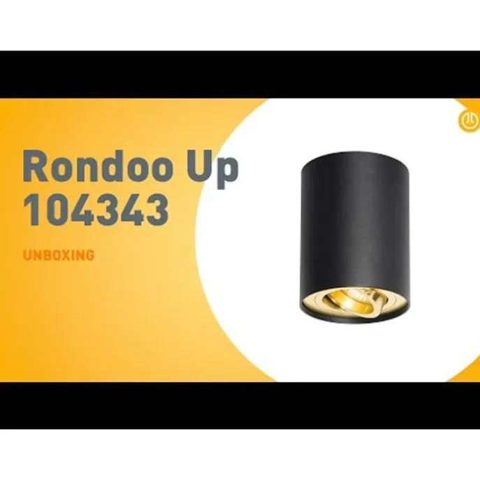 Deckenstrahler schwarz mit gold dreh- und schwenkbar - Rondoo up