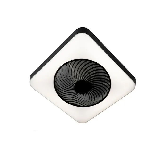 Deckenventilator eckig schwarz inkl. LED dimmbar - Climo