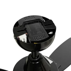 Deckenventilator für Außenbereich schwarz 91,3 cm inkl. LED Dimmbar mit Fernbedienung IP44 - Toledo