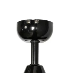 Deckenventilator für Außenbereich schwarz 91,3 cm inkl. LED Dimmbar mit Fernbedienung IP44 - Toledo