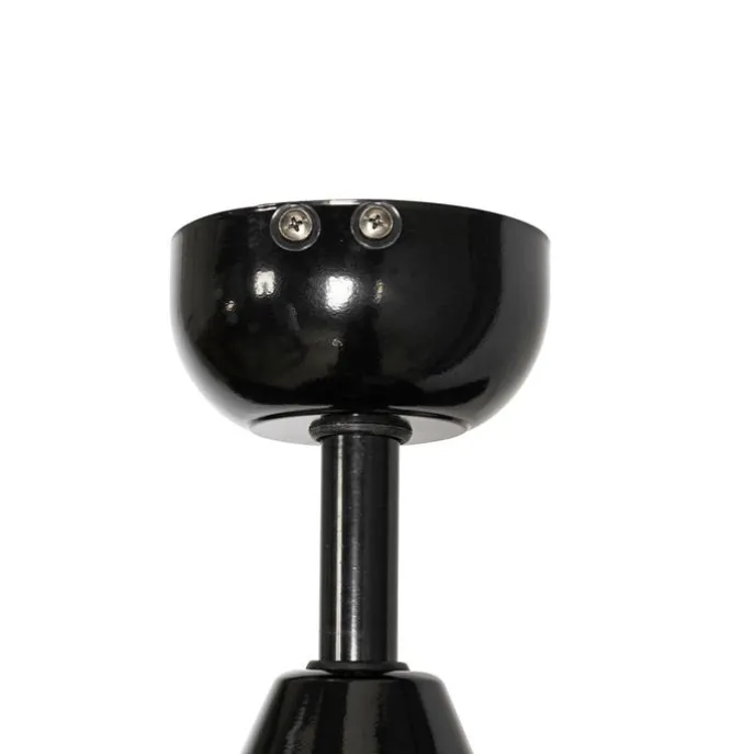 Deckenventilator für Außenbereich schwarz 91,3 cm inkl. LED Dimmbar mit Fernbedienung IP44 - Toledo