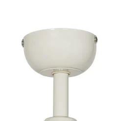 Deckenventilator für Außenbereich weiß mit Holzaufdruck 91,3 cm inkl. LED Dimmbar mit Fernbedienung IP44 - Toledo