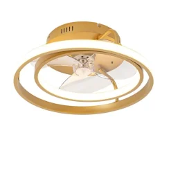 Deckenventilator Gold 46,5 cm inkl. LED mit Fernbedienung - Kees