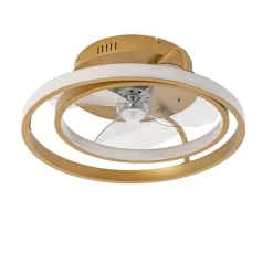 Deckenventilator Gold 46,5 cm inkl. LED mit Fernbedienung - Kees