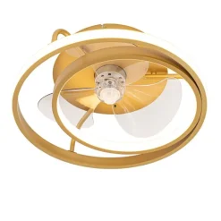 Deckenventilator Gold 46,5 cm inkl. LED mit Fernbedienung - Kees