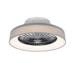 Deckenventilator grau mit Sterneffekt 47cm inkl. LED Dimmbar mit Fernbedienung - Emily