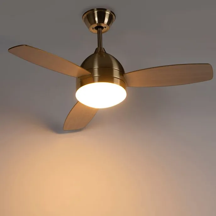 Deckenventilator Messing 96cm mit Fernbedienung - Rotar