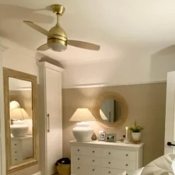 Deckenventilator Messing 96cm mit Fernbedienung - Rotar