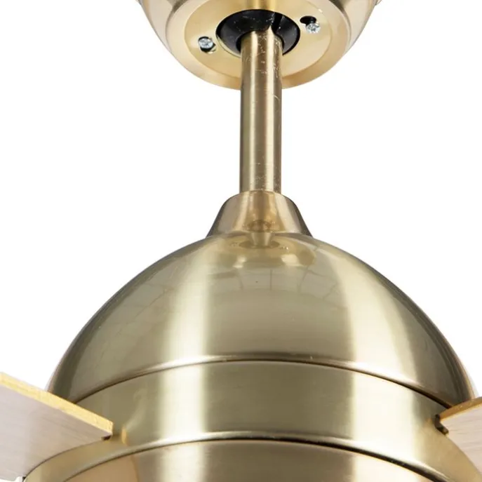 Deckenventilator Messing 96cm mit Fernbedienung - Rotar