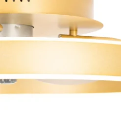 Deckenventilator Messing 50cm inkl. LED Dimmbar mit Fernbedienung - Maddy