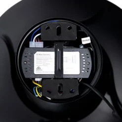 Deckenventilator schwarz mit einziehbaren Flügeln 107cm 5-flammig mit Fernbedienung - Gaiola