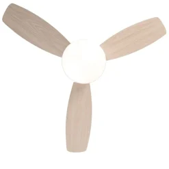 Deckenventilator weiß mit Holzaufdruck 96cm mit Fernbedienung - Rotar