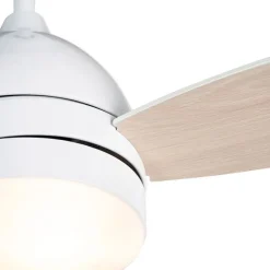 Deckenventilator weiß mit Holzaufdruck 96cm mit Fernbedienung - Rotar