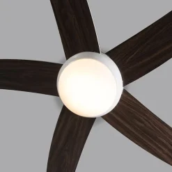 Deckenventilator weiß mit Holzaufdruck 132cm mit Fernbedienung - Cool