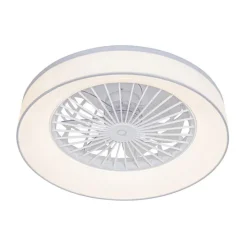 Deckenventilator weiß mit Sterneffekt 47cm inkl. LED Dimmbar mit Fernbedienung - Emily