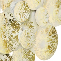 Dekorative orientalische Wandlampe Gold mit weißen 2 Lichtern - Hikina