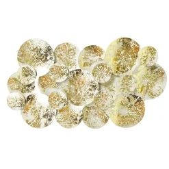 Dekorative orientalische Wandlampe Gold mit weißen 2 Lichtern - Hikina