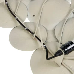 Dekorative orientalische Wandlampe Gold mit weißen 2 Lichtern - Hikina