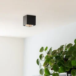Design Aufbaustrahler schwarz quadratisch - Box