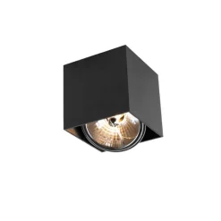 Design Aufbaustrahler schwarz quadratisch - Box
