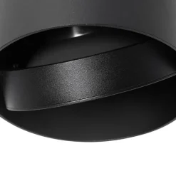 Design Aufbaustrahler schwarz verstellbar GU10 111mm - Impact