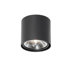 Design Aufbaustrahler schwarz verstellbar GU10 111mm - Impact