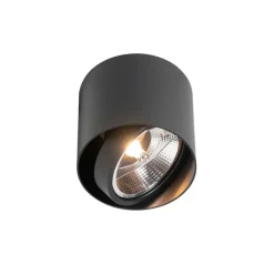 Design Aufbaustrahler schwarz verstellbar GU10 111mm - Impact