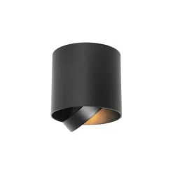 Design Aufbaustrahler schwarz verstellbar GU10 111mm - Impact