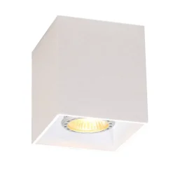 Design Aufbaustrahler Weiß GU10 50mm - Qubo