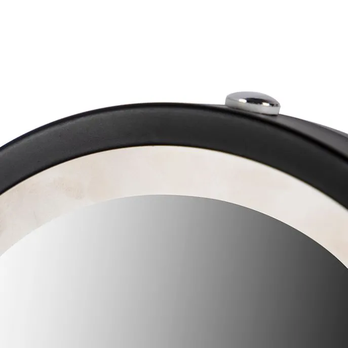 Design Badezimmerspiegel schwarz inkl. LED verstellbar IP44 - Vicino